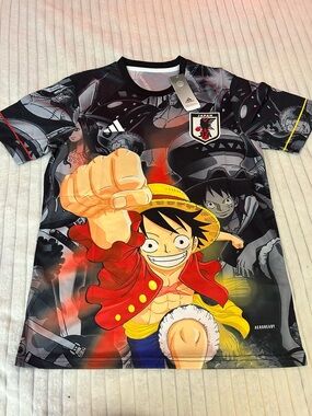 adidas Black & Red One Piece Graphic Soccer Jersey